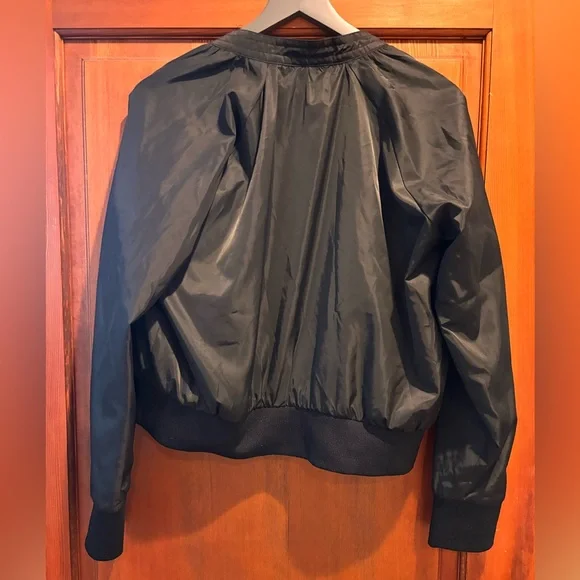 Free People Black Bomber Jacket - Picture 2 of 6